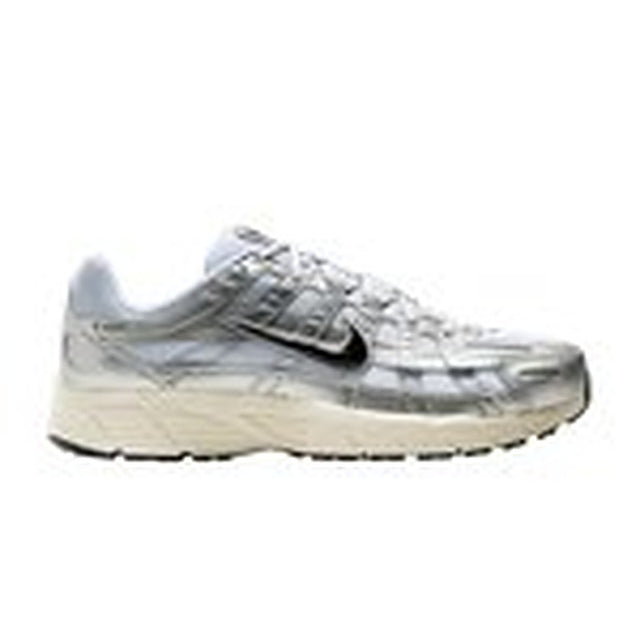 Nike P-6000 White Metallic Silver Flat Silver Black
