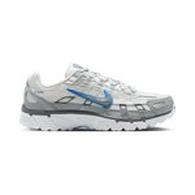 Nike P-6000 White Metallic Silver Blue